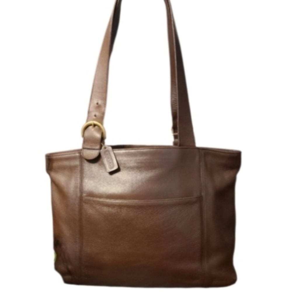 Coach Vintage 1996 Soho Large Zip Top Leather Tote Bag w/ Coach Dustbag In EUC - Picture 14 of 14